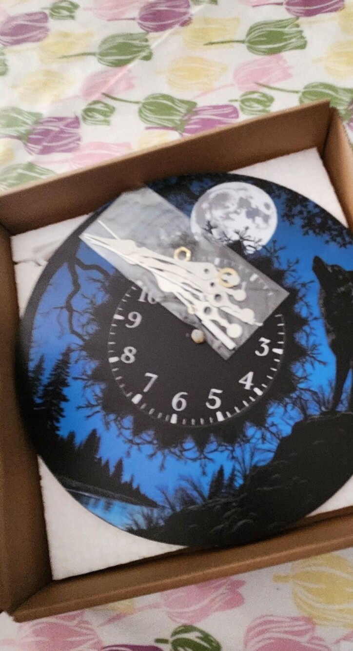 Put Together A Blue Wolf Moon Wall Clock